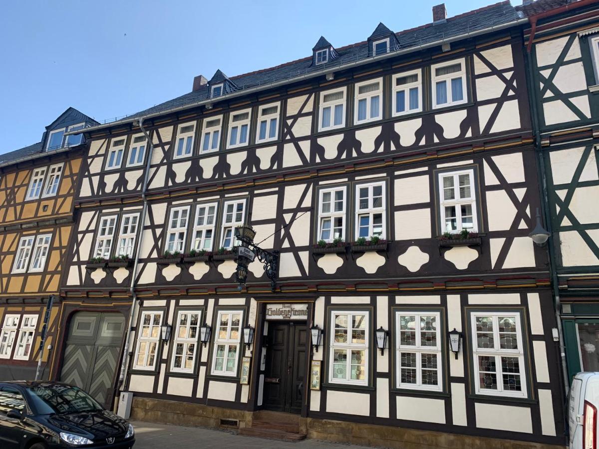 Hotel Goldene Krone Goslar Bagian luar foto