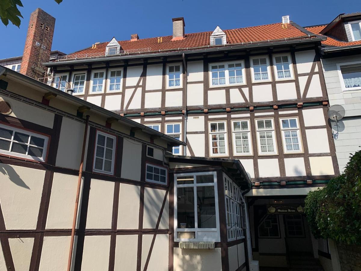 Hotel Goldene Krone Goslar Bagian luar foto